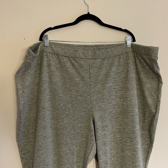 Susan Graver Weekend Women 4X Rustic Olive Heather Jersey Knit Leggings NWOT - Picture 3 of 9